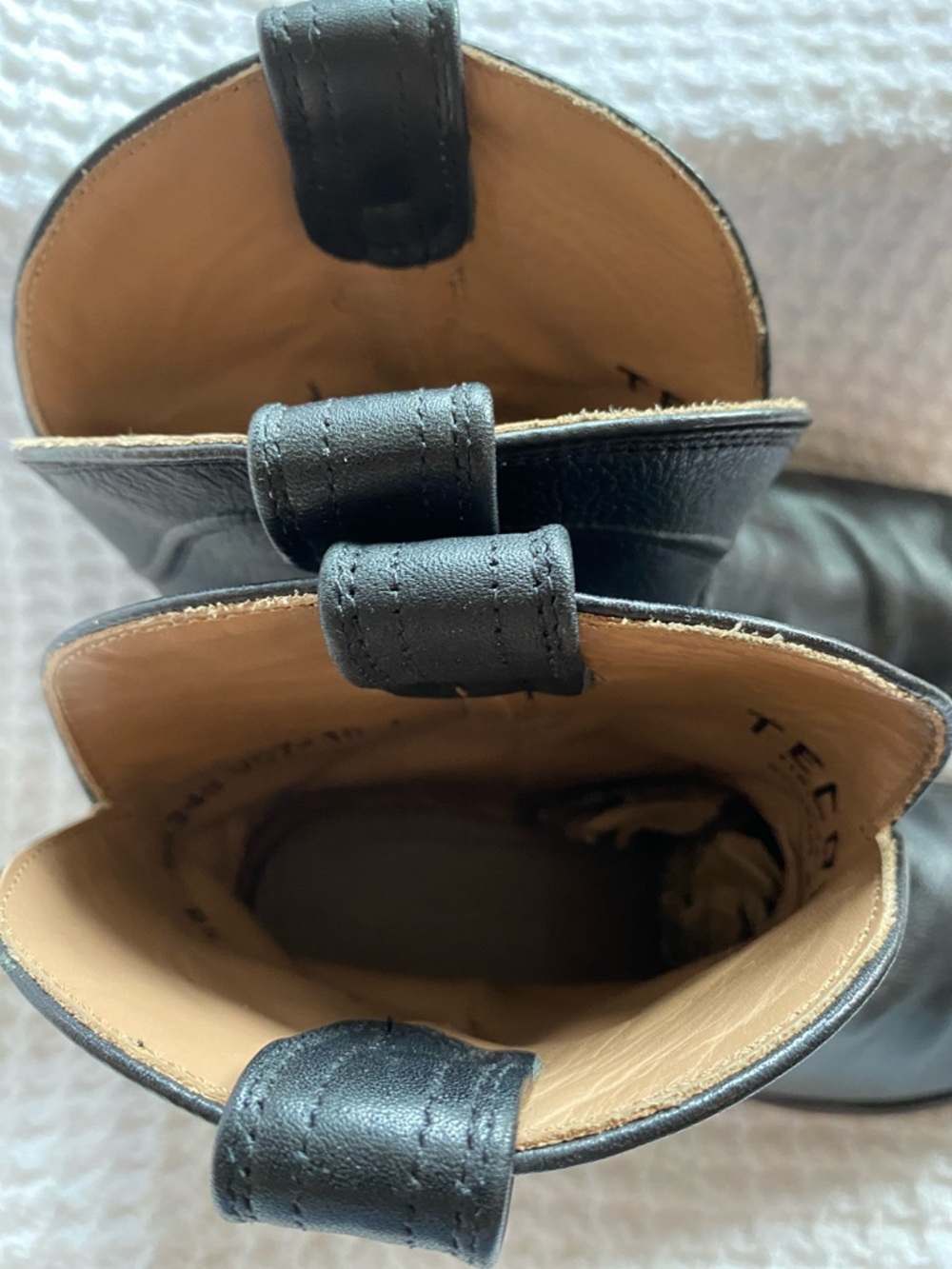 Tecovas Penny Classic Black Leather Western Ankle Boots - Women size 7.5 - Picture 7 of 9